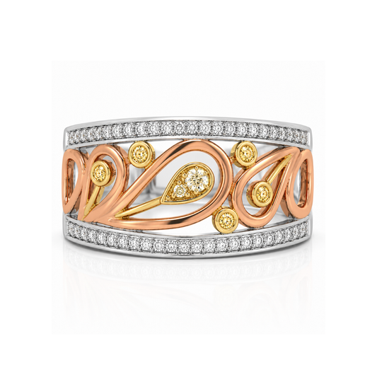 18ct Rose and White Gold