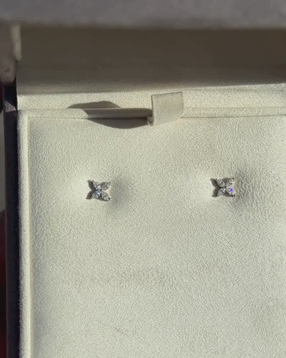 Myriad Diamond Stud Earrings-Small
