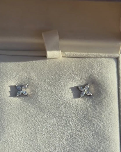 Myriad Diamond Stud Earrings-Large